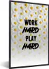 MuchoWow® MuchoWow® Gerahmtes Poster Sport - Zitate - 'Hart Produktbild-Vorschau 1