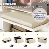 CASARIA® Sitzbank mit Stauraum Beige Cord Faltbar Sitzbank Produktbild-Vorschau 8