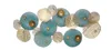 tableau mural 3D "Lotus" en métal doré / turquoise, 125x60 Voir les images du produit 6