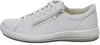 A side view of a white leather sneaker with a zipper. Náhled obrázku produktu