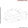 Couchtisch Nora mit zwei seitlichen Staufächern in beige Produktbild-Vorschau 7