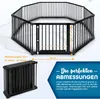 KIDUKU® 7,2 Meter Laufgitter schwarz XXL klappbar inkl. Produktbild-Vorschau 6