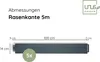 UNUS® Rasenkante Metall Beeteinfassung 5m x 14cm Anthrazit Produktbild-Vorschau 6