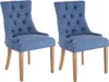 2er Set Esszimmerstuhl Aberdeen Stoff antik-hell blau Produktbild-Vorschau 1