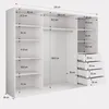Masseno Schiebetürenschrank PINA 235/205/58 cm Produktbild-Vorschau 5