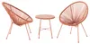 home24 Sitzgruppe - 3-teilig - Stahl / Polyrattan Produktbild-Vorschau 2