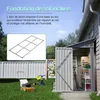 GIHAUVIA Abri de jardin métallique 110×228×192 cm Métal Voir les images du produit 2