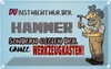 vianmo Blechschild 12x18 cm du Bist nicht nur der Hammer Produktbild-Vorschau 1
