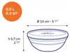 Freshbox - Boite de conservation ronde couvercle bleu 50cl Voir les images du produit 2