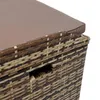 Sitzbank Gartenbank mit Auflagenbox Rattan Kissentruhe Produktbild-Vorschau 10