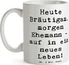 Mr. & Mrs. Panda Kaffeebecher Spruch Bräutigam Heute - Weiß Produktbild-Vorschau 3