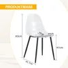 Transparente Esszimmerstühle 4er Set moderne Produktbild-Vorschau 4