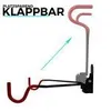 klappbare Fahrrad-Wandhalterung mit Rahmenschutz inkl. Produktbild-Vorschau 2