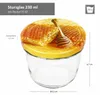 25er Set Einmachglas 230 ml Deckel Honigwabe Rund- Produktbild-Vorschau 3