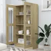 vidaXL Armoire vitrine Chêne Sonoma 82,5x30,5x150 cm Bois Voir les images du produit 3