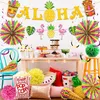 Hawaii Party Deko Set 16-teilig - Tropische Sommer Beach Produktbild-Vorschau 3