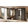 Schwebetürenschrank HELIX 180 cm Schwarz/Weiß – 3-türig, Produktbild-Vorschau 2