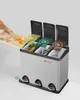 SONGMICS Kuchyňský odpadkový koš, 3 x 8 litrů, systém Náhled obrázku produktu 5