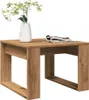 A wooden coffee table with a vase of flowers and a magazine. Náhľad obrázku produktu