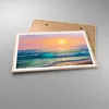 Gerahmtes Poster - Rahmen in heller Eiche - Meer Welle Ufer Produktbild-Vorschau 3