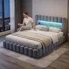 Letto imbottito con boxspring, dimensioni 180x200 cm, con Anteprima dell’immagine prodotto 4