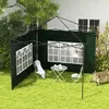 3x3 Set Pavillon Fenster 2er Dunkelgrün Seitenteile Produktbild-Vorschau 3