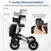 COSTWAY Rollator faltbar, 2in1 Rollstuhl & Reiserollator Produktbild-Vorschau 7