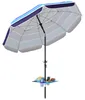 Outsunny Sonnenschirm Strand Ø198 cm UV30+ Strandschirm mit Produktbild-Vorschau 1