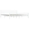 vidaXL Cadre de lit blanc métal 200×200 cm Voir les images du produit 10
