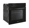 A black built-in oven is shown from a front-side angle against a white background. Náhľad obrázku produktu