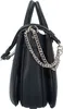Elegante schwarze Fedora-Damentasche mit abnehmbarem Produktbild-Vorschau 10