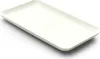 A single white rectangular plate shown from a diagonal angle on a white background. Produktbild-Vorschau