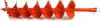 A bright orange auger drill bit is shown against a white background. Anteprima dell’immagine prodotto