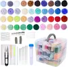 40 Farben Nadelfilz Set, 72 Stück Filzwolle Nadelfilzen Produktbild-Vorschau 7