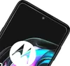 A close-up view of the top corner of a smartphone with a Motorola logo overlaid on the screen. Produktbild-Vorschau