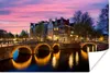 MuchoWow® Poster Amsterdam - Nacht - Gracht 60x40 cm - Produktbild-Vorschau 1