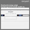 Close-up of a white dishwasher control panel with text overlays. Produktbild-Vorschau
