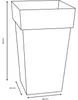 Pot polypropylène EDA 13635 v.la Diam.39 L.39 x l.39 x H.65 Voir les images du produit 7