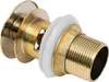 vidaXL Odtoková souprava s přepadem Golden 6,4x6,4x9,1 cm Náhled obrázku produktu 3