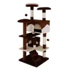 A multi-level cat tree with various platforms, scratching posts, and enclosed spaces. Produktbild-Vorschau