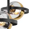 Ronda Deckenleuchte Schwarz Und Gold 2 Flache Goldene Produktbild-Vorschau 5