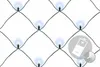 A close-up view of white LED net lights with a battery and timer icon overlay. Produktbild-Vorschau