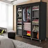 Intirilife Faltschrank 150x175x45 cm in RABEN SCHWARZ - mit Produktbild-Vorschau 6
