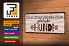 Holzschild Spruch 27x10cm fällt etwas aus dem Mund gehört Produktbild-Vorschau 4