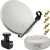PremiumX SAT Anlage 60cm Antenne Twin LNB 30m Kabel 4x Produktbild-Vorschau 1