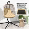 Coussin d'assise Outsunny, 120 x 100 cm, coussin de chaise Voir les images du produit 4