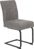 A single gray upholstered chair with a cantilever base. Anteprima dell’immagine prodotto