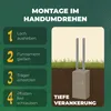 Novatool 4x Einschlagbodenhülsen-Set H-Form 91x91x600 mm, Produktbild-Vorschau 5