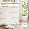 INONEFT Kommode mit 6 Schubladen, Weiß Sideboard mit Produktbild-Vorschau 3