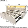 Flieks Schlafsofa 90x200cm mit Unterbett 90x190cm, Produktbild-Vorschau 7
